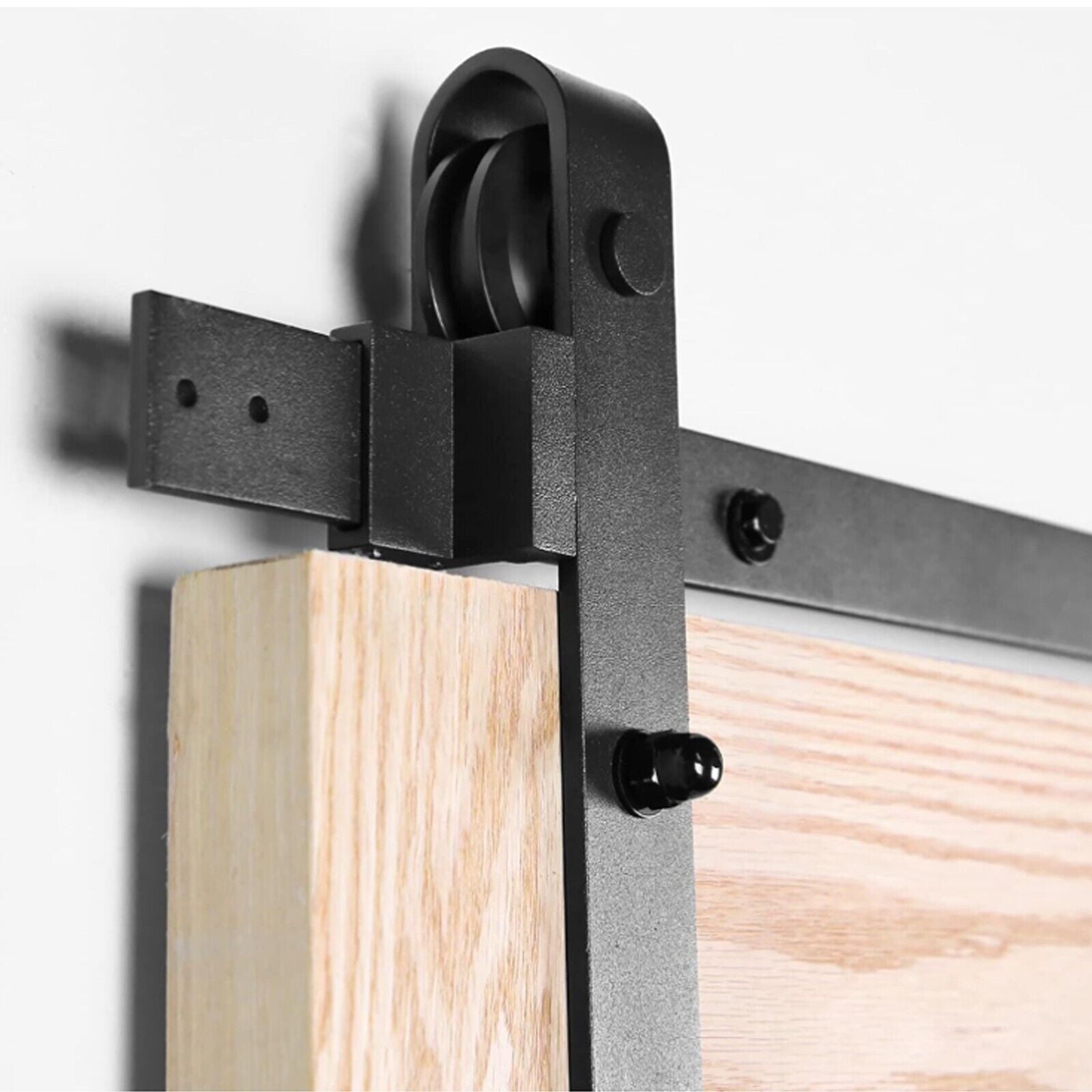 Premium 1.83m Heavy Duty Sliding Barn Door Hardware Kit 150kg Capacity
