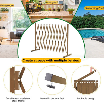 Expandable Aluminum Garden Fence Gate Rectangular