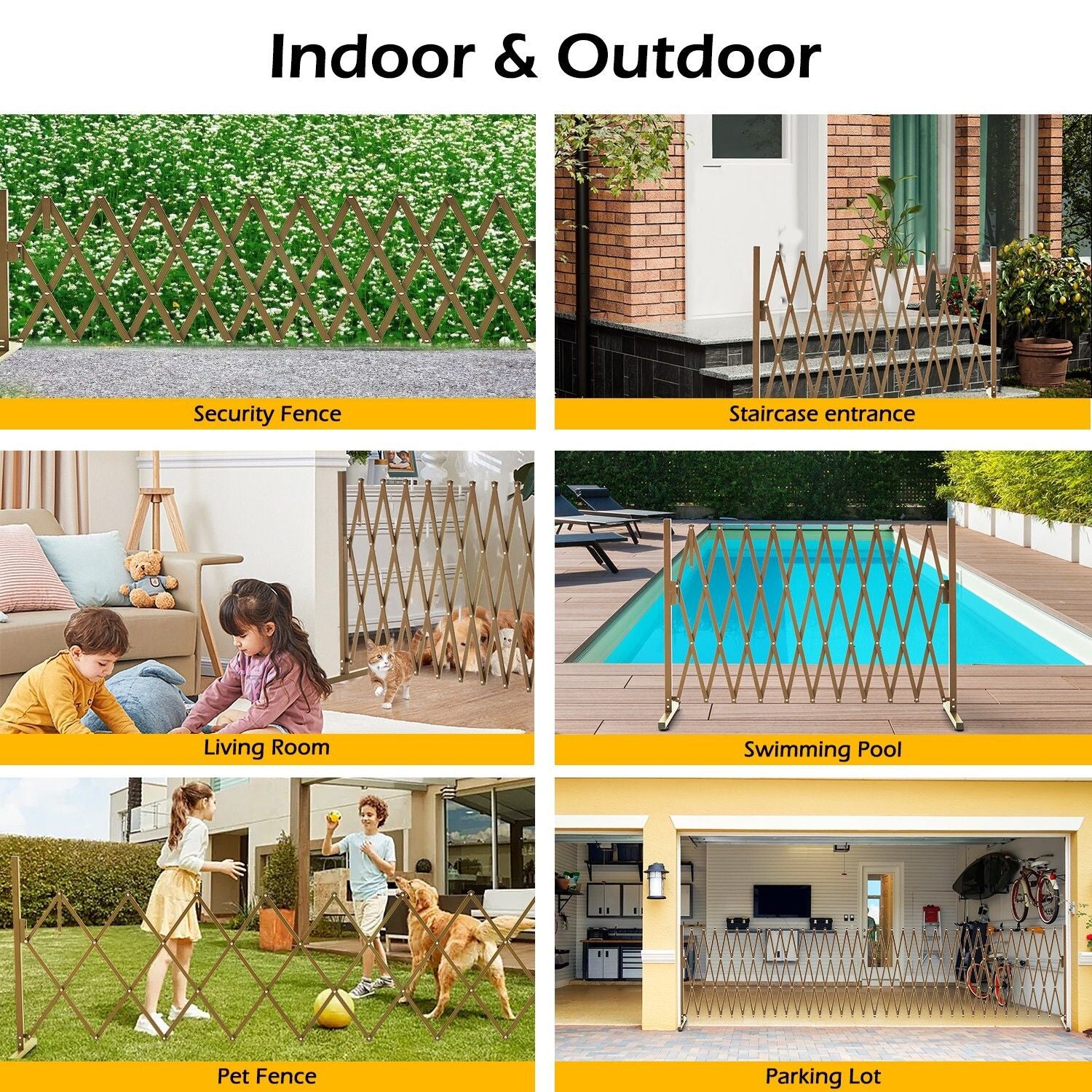 Expandable Aluminum Garden Fence Gate - 31cm to 330cm, Durable & Lightweight - SuperSaverAU - view 7