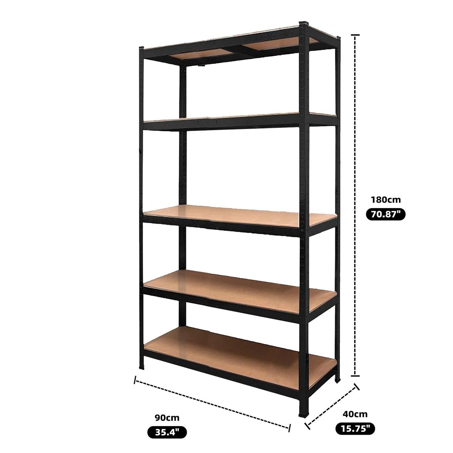 Heavy Duty Steel Shelving Rack 180cm for Storage