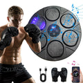 Premium Bluetooth Smart Punching Bag Wall Pad with Gloves, LED Lights & 9 Speeds
