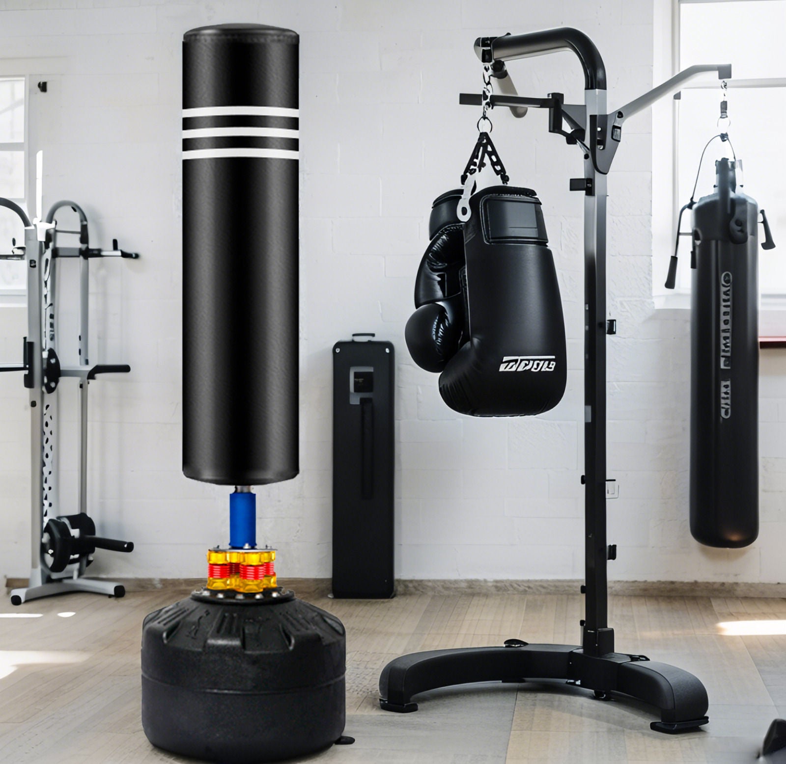 Punching Bag Stand 175cm - Freestanding Boxing Training for All Ages - SuperSaverAU - view 7