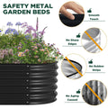 Oval Raised Garden Bed 160x80x42cm Galvanised Steel Planter - Rustproof & Deep Planting - SuperSaverAU - view 6
