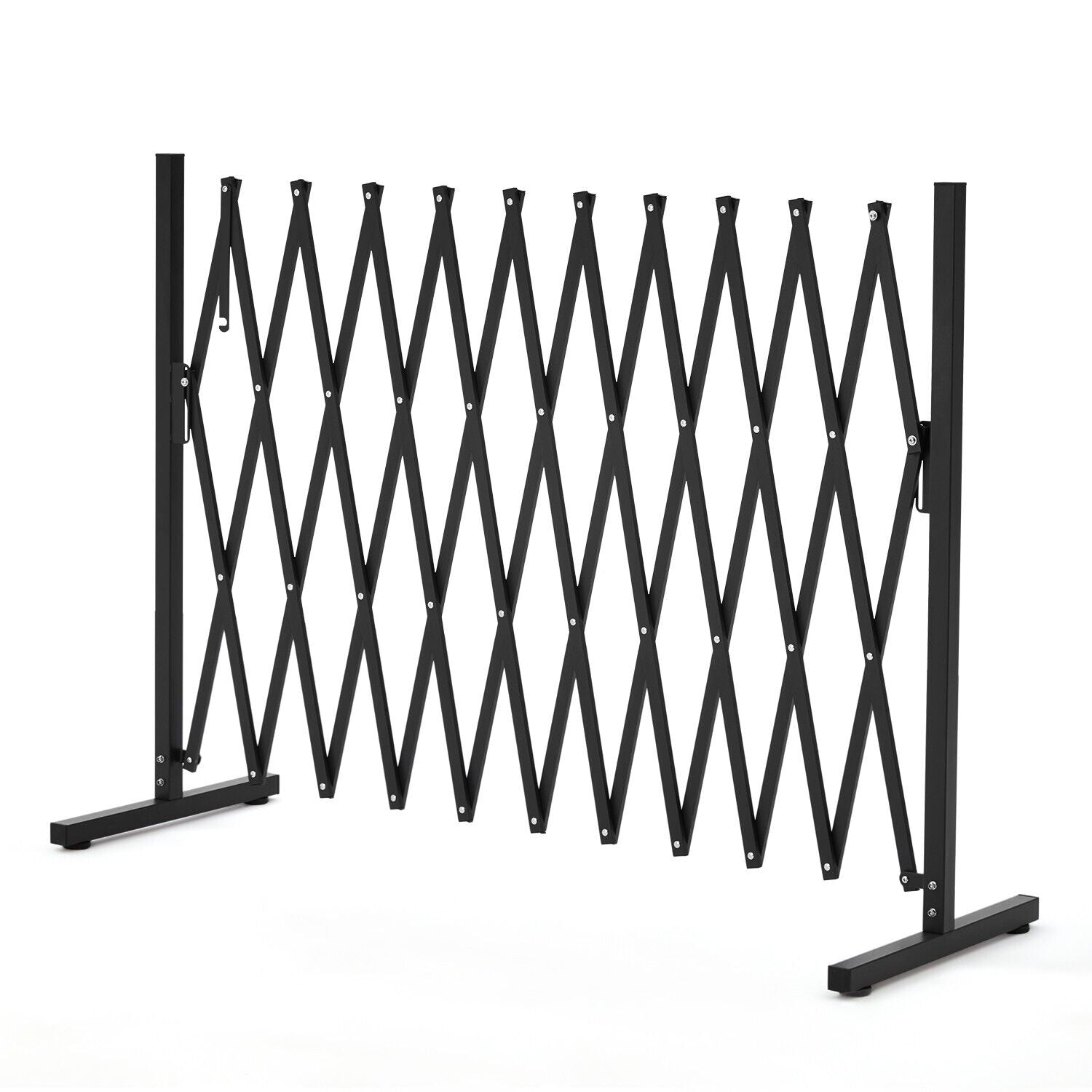 Retractable Aluminium Garden Gate Pet Fence 20x15x25 cm Durable Indoor Outdoor - SuperSaverAU - view 1