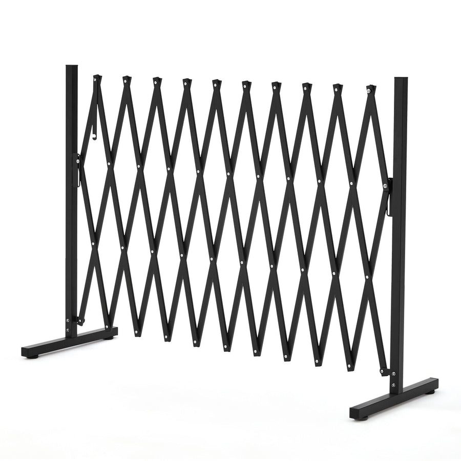 Retractable Aluminium Garden Gate Pet Fence 20x15x25 cm Durable Indoor Outdoor - SuperSaverAU - view 1