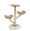 Cat Tree Tower Condo Scratcher Bed 20x15x25 cm - Natural Willow, Multi-Cat Friendly - SuperSaverAU - view 1