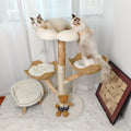 Cat Tree Tower Condo Scratcher Bed 20x15x25 cm - Natural Willow, Multi-Cat Friendly - SuperSaverAU - view 2