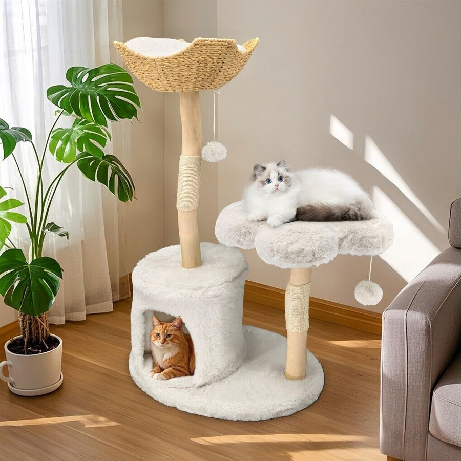 Cat Tree Condo Activity Center 20x15x25 cm - Sturdy, Multi-Level Playground - SuperSaverAU - view 1