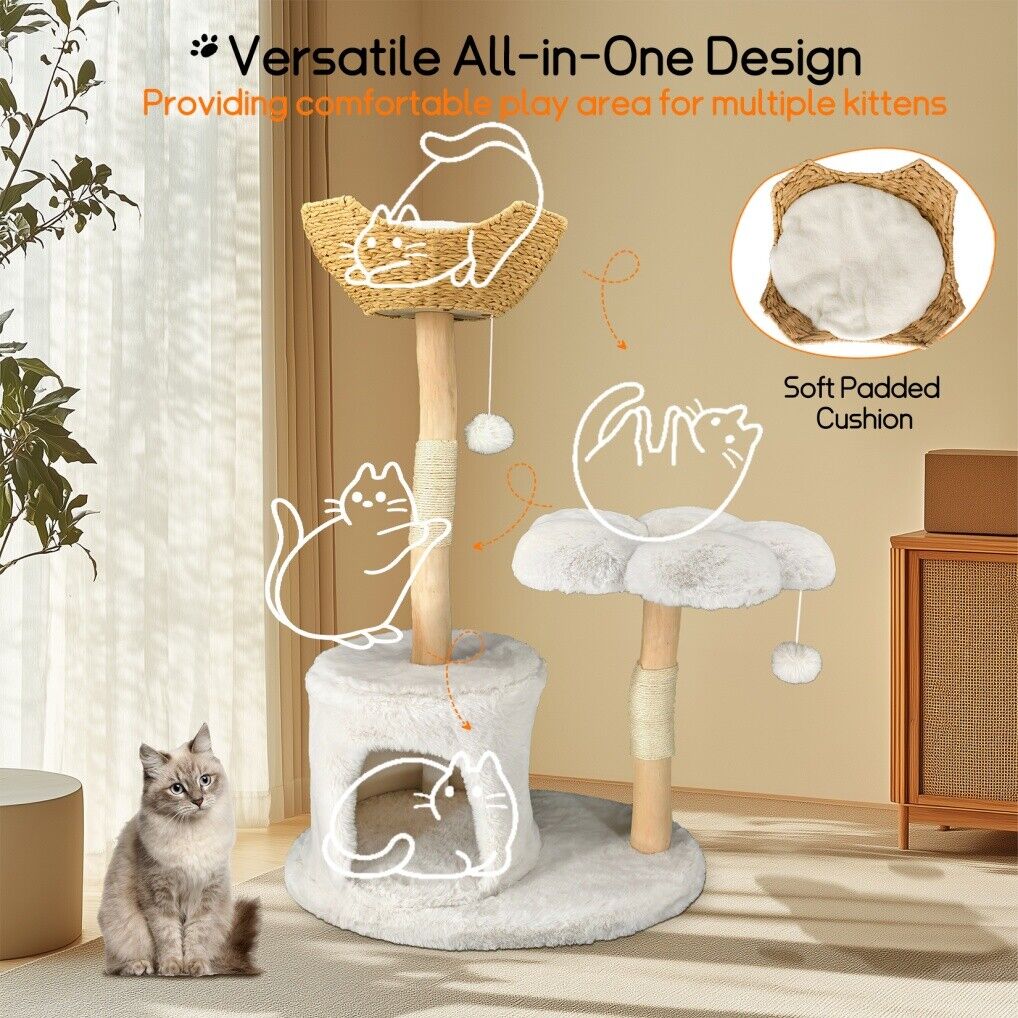 Cat Tree Condo Activity Center 20x15x25 cm - Sturdy, Multi-Level Playground - SuperSaverAU - view 5