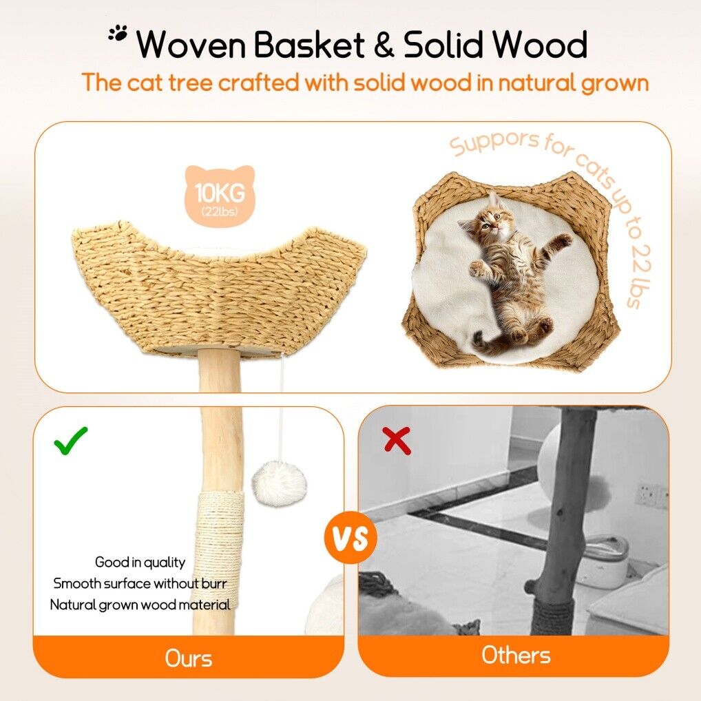 Cat Tree Condo Activity Center 20x15x25 cm - Sturdy, Multi-Level Playground - SuperSaverAU - view 7