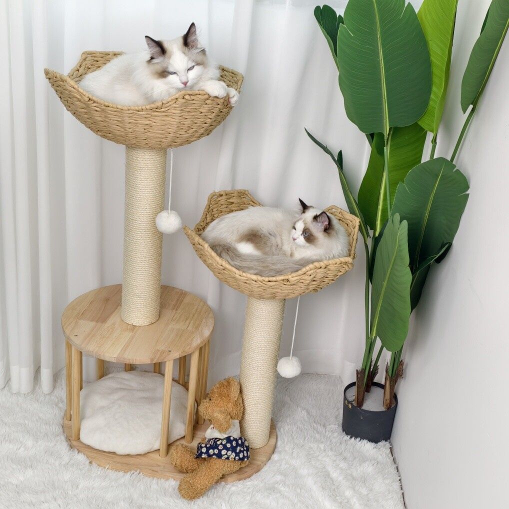 Cat Tree Tower Large Scratching Post Condo Activity Center 20x15x25 cm - SuperSaverAU - view 1