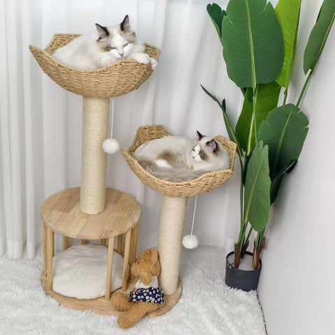 Cat Tree Tower Large Scratching Post Condo Activity Center 20x15x25 cm - SuperSaverAU - view 1