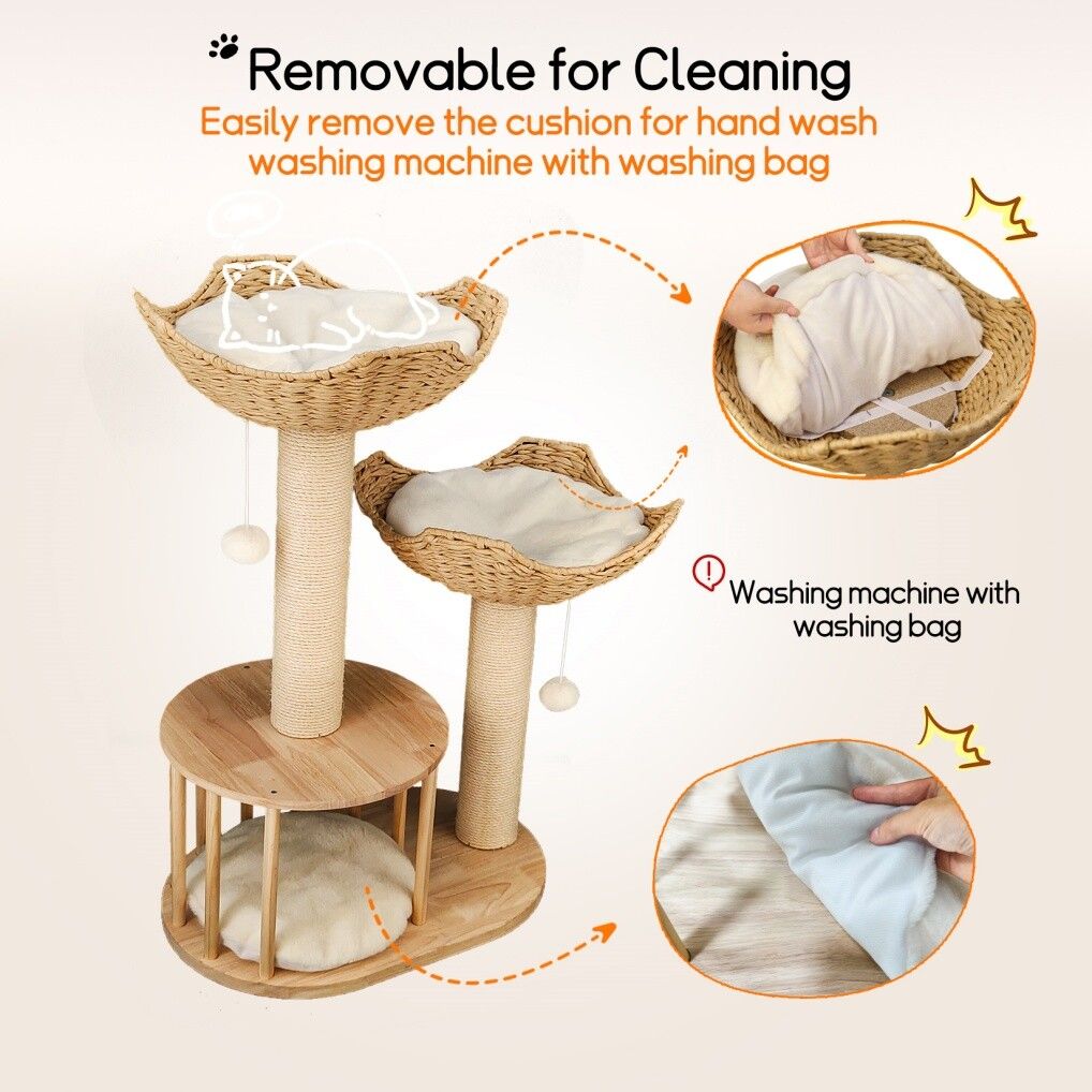 Cat Tree Tower Large Scratching Post Condo Activity Center 20x15x25 cm - SuperSaverAU - view 5
