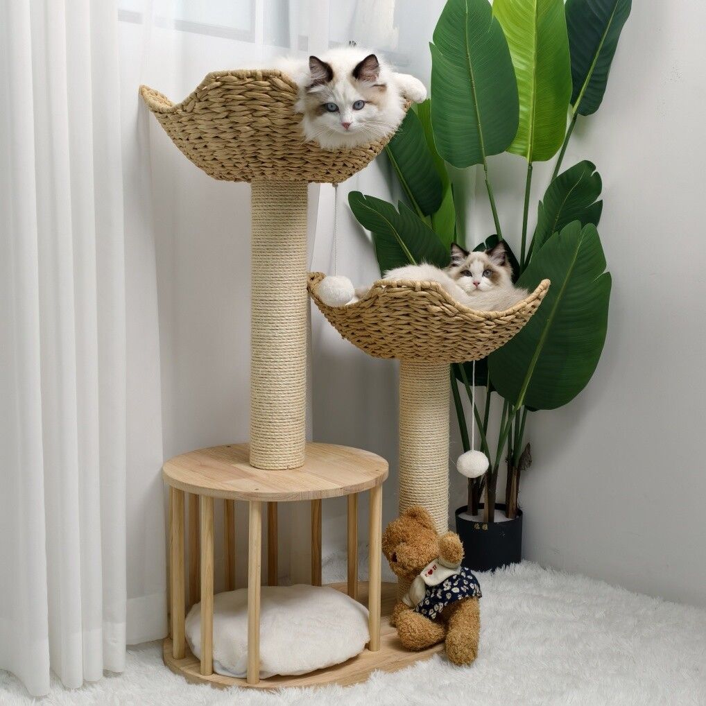 Cat Tree Tower Large Scratching Post Condo Activity Center 20x15x25 cm - SuperSaverAU - view 10