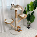 Cat Tree Scratcher Plush Sisal Willow Wood with Basket Cushion 20x15x25 cm - SuperSaverAU - view 2