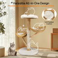 Cat Tree Scratcher Plush Sisal Willow Wood with Basket Cushion 20x15x25 cm - SuperSaverAU - view 6