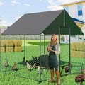 Large Chicken Coop Hen House 276x207x300cm - Durable, Easy Access, UV-Resistant - SuperSaverAU - view 3