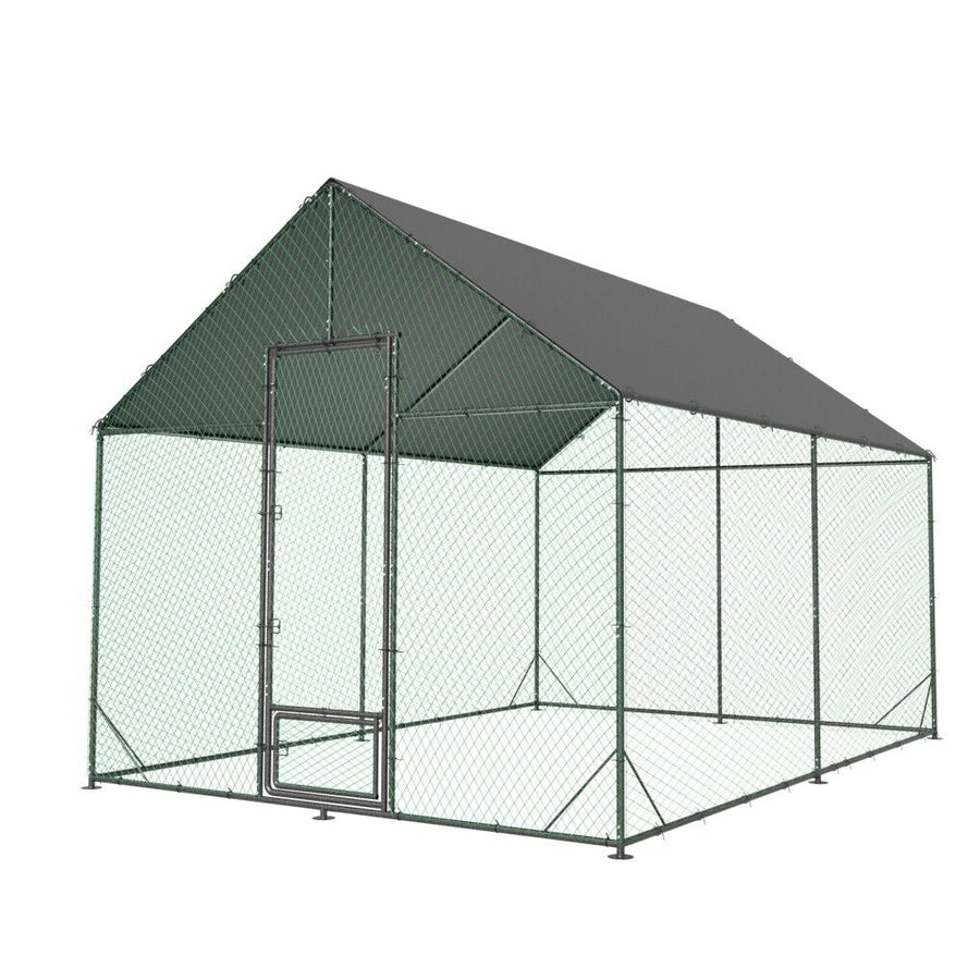 XL Chicken Coop Large Hen House Cage 276x405x300cm with Sunshade Cover - SuperSaverAU - view 1