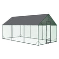 XXL Chicken Coop Hen House Cage 276x602x300cm with Walk-In Entrance & Sunshade Cover - SuperSaverAU - view 1