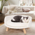 40cm Luxury Round Pet Sofa Bed Soft Cushion Anti-skid - SuperSaverAU - view 1