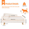 Luxury Pet Sofa Bed 80cm Rectangular Waterproof Anti-skid Couch - SuperSaverAU - view 2