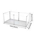 Clear Acrylic Dog Playpen 124x63x40CM, 6 Panels Cage with Waterproof Pad - SuperSaverAU - view 3