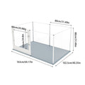 Large Acrylic Dog Playpen 163x102.5x80CM, 6 Panels, Durable & Safe Design - SuperSaverAU - view 2