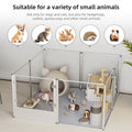Large Acrylic Dog Playpen 120x120x61CM - 8 Panels, Durable, Clear Visibility - SuperSaverAU - view 3