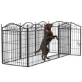 16 Panel Pet Playpen Gate Extension 20x15x25 cm with Lockable Door for Dogs - SuperSaverAU - view 1