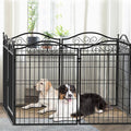 16 Panel Pet Playpen Gate Extension 20x15x25 cm with Lockable Door for Dogs - SuperSaverAU - view 4