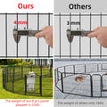 16 Panel Pet Playpen Gate Extension 20x15x25 cm with Lockable Door for Dogs - SuperSaverAU - view 6