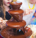 Stainless Steel 3-Tier Chocolate Fondue Fountain 0.9L - SuperSaverAU - view 3
