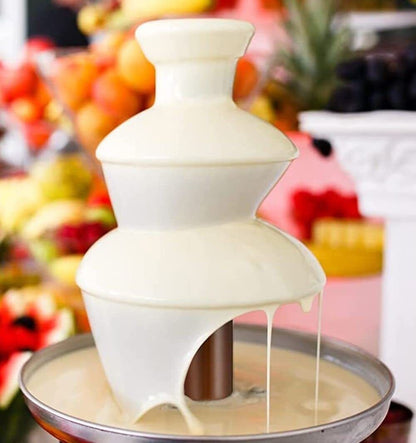 Stainless Steel 3-Tier Chocolate Fondue Fountain 0.9L