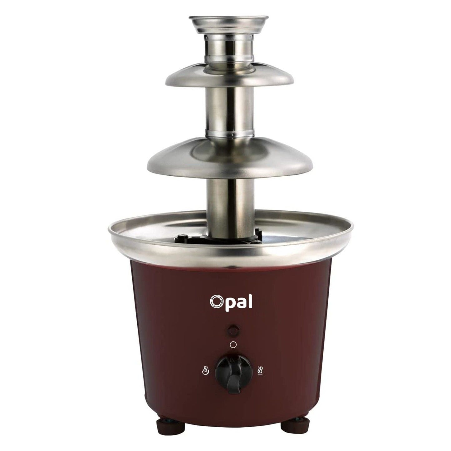 Stainless Steel 3-Tier Chocolate Fondue Fountain 0.9L
