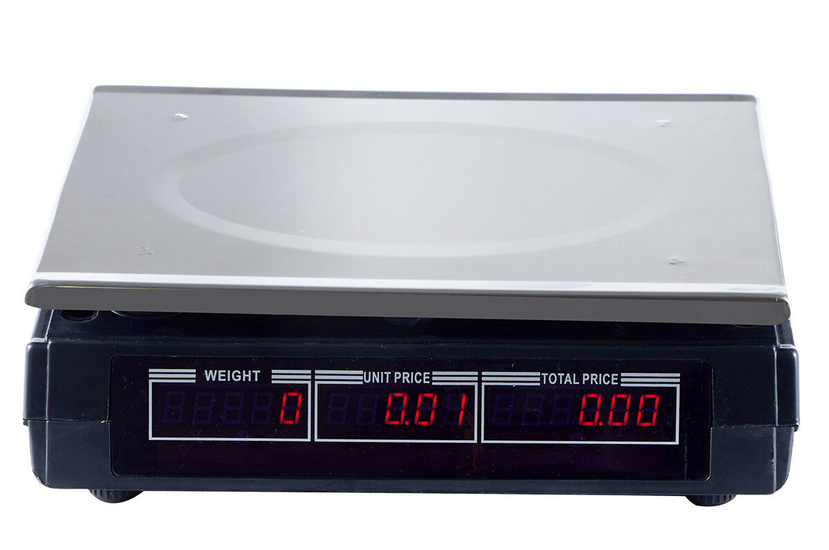 40KG Digital Kitchen Scale, Metal Electronic Postal Platform, 1g Precision, Stainless Steel - SuperSaverAU - view 6