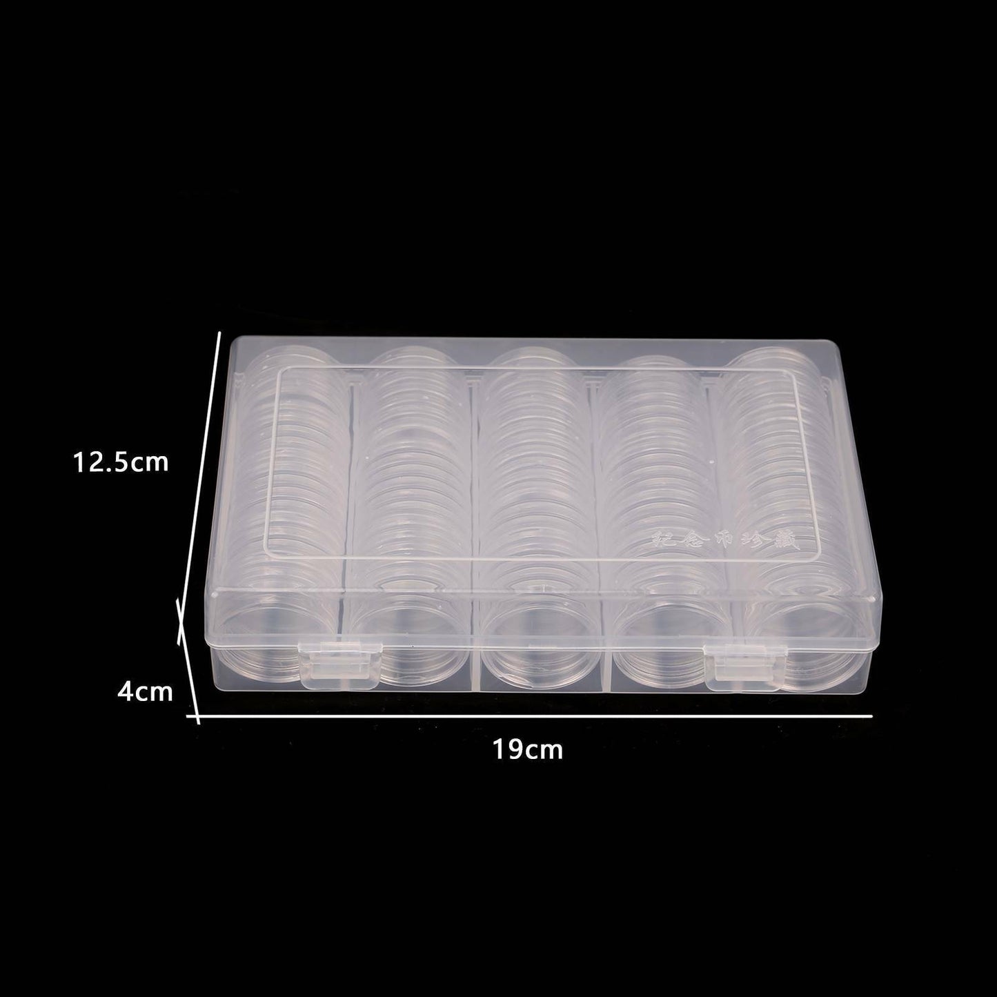 100PCS Clear Plastic Coin Holder Capsules for 20-30mm Coins