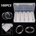 100PCS Clear Plastic Coin Holder Capsules for 20-30mm Coins - SuperSaverAU - view 4