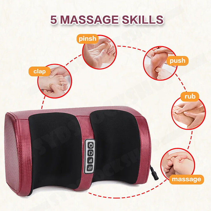 Electric Foot Massager 24W with Infrared Therapy & Timer