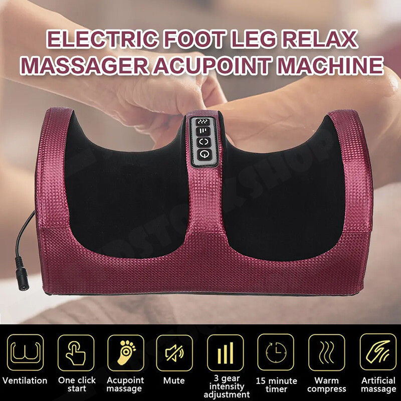 Electric Foot Massager 24W with Infrared Therapy & Timer