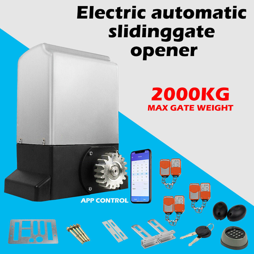 2000KG Automatic Sliding Gate Opener with APP Control, 550W Motor, Safe & Customizable - SuperSaverAU - view 4