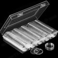 100pcs 46mm Clear Plastic Coin Holder Capsules - Durable Storage Box for Collectors - SuperSaverAU - view 6