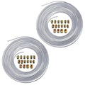 Premium 25ft 3/16in Steel Zinc Brake Line Tubing Kit with 32 Fittings
