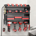 Power Tool Rack Organizer - Wall Mount Drill Holder, 4 Layers, 42x20x40 cm, 130 lbs Capacity - SuperSaverAU - view 1