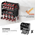Power Tool Rack Organizer - Wall Mount Drill Holder, 4 Layers, 42x20x40 cm, 130 lbs Capacity - SuperSaverAU - view 4