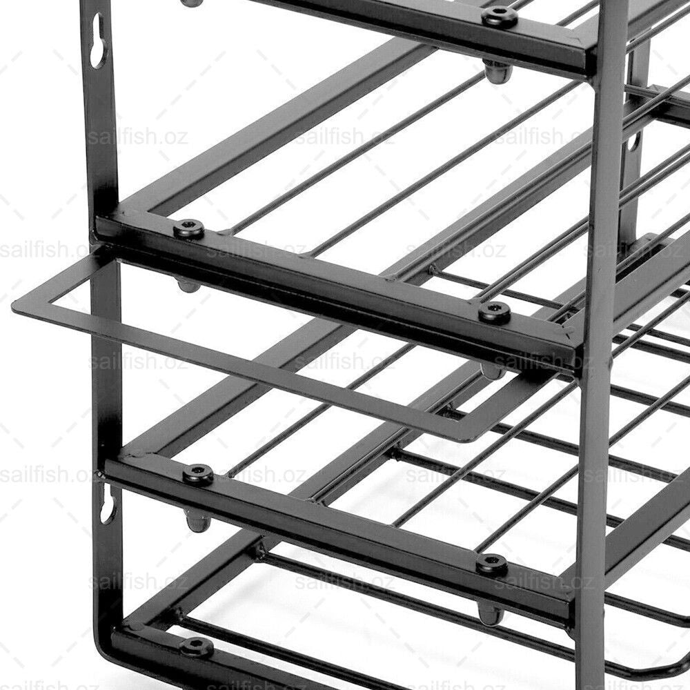 4-Layer Heavy Duty Drill Holder Wall Mount Tool Rack Organizer, 20 x 15 x 25 cm - SuperSaverAU - view 3
