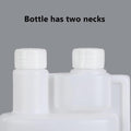 Premium 10-Pack 500ml Plastic Twin Chamber Bottles with Tamper-Evident Caps