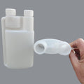 Premium 10-Pack 500ml Plastic Twin Chamber Bottles with Tamper-Evident Caps