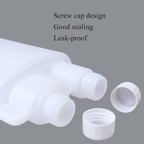10-Pack 250ml Plastic Twin Chamber Bottles, Tamper Evident Cap - SuperSaverAU - view 2