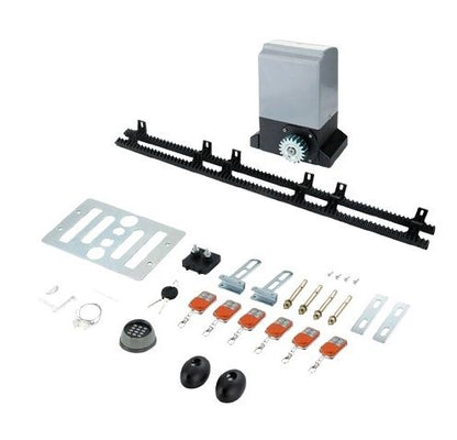 Electric Sliding Gate Opener 550W 0.74HP for 2m Gates w/ 6 Remotes & APP