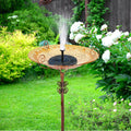 Solar Bird Bath Feeder Fountain, 20x15x25 cm, Attracts Hummingbirds, Durable Design - SuperSaverAU - view 2